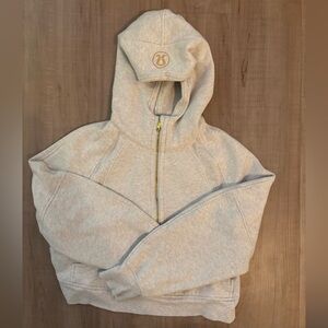 Lululemon Half-Zip Scuba - Bone/Gold